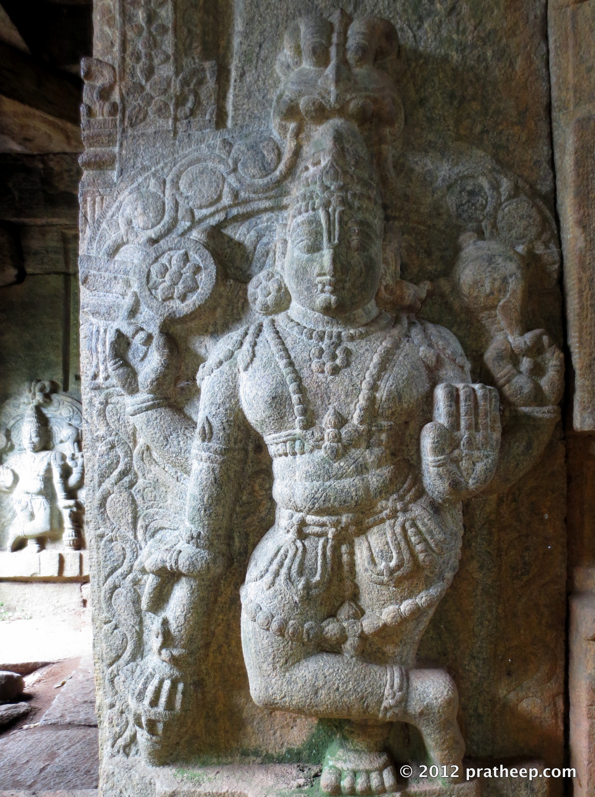 Image at the doorjambs of the Janardhana temple.