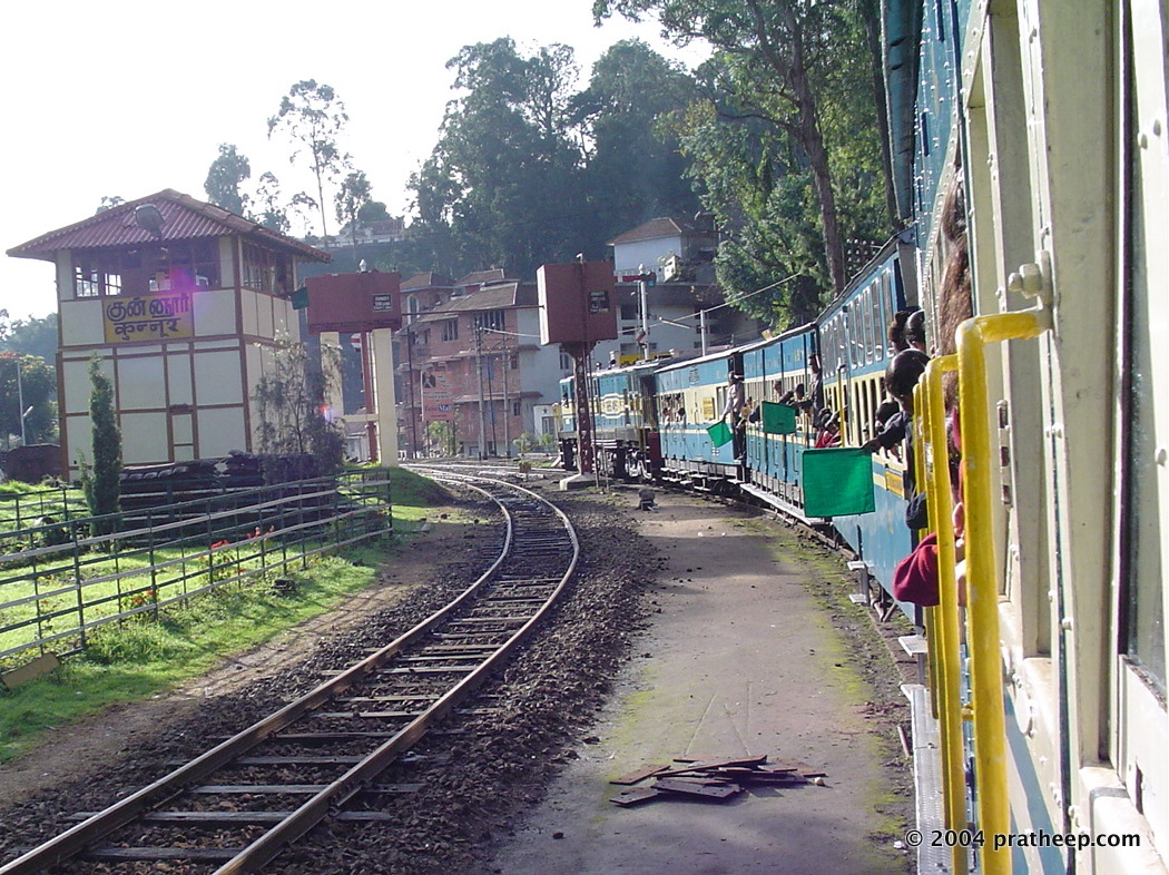 Leaving Coonoor, the major mid way station in the Mettupalayam to Ooty Nilgiri Mountain Rail line.
