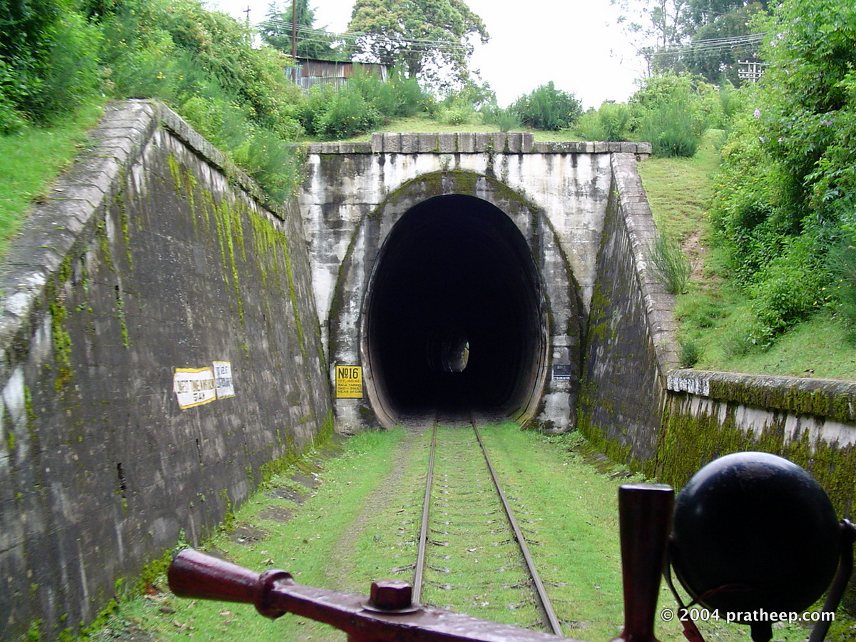 About to enter Tunnel 16, near to Ooty.