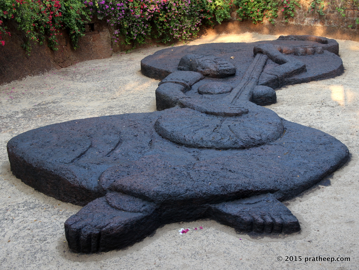 This laterite sculpture of Hindu saint Meera, is said to be the largest of its kind in India. Located inside Ancestral Goa Museum in Loutolim, South Goa.