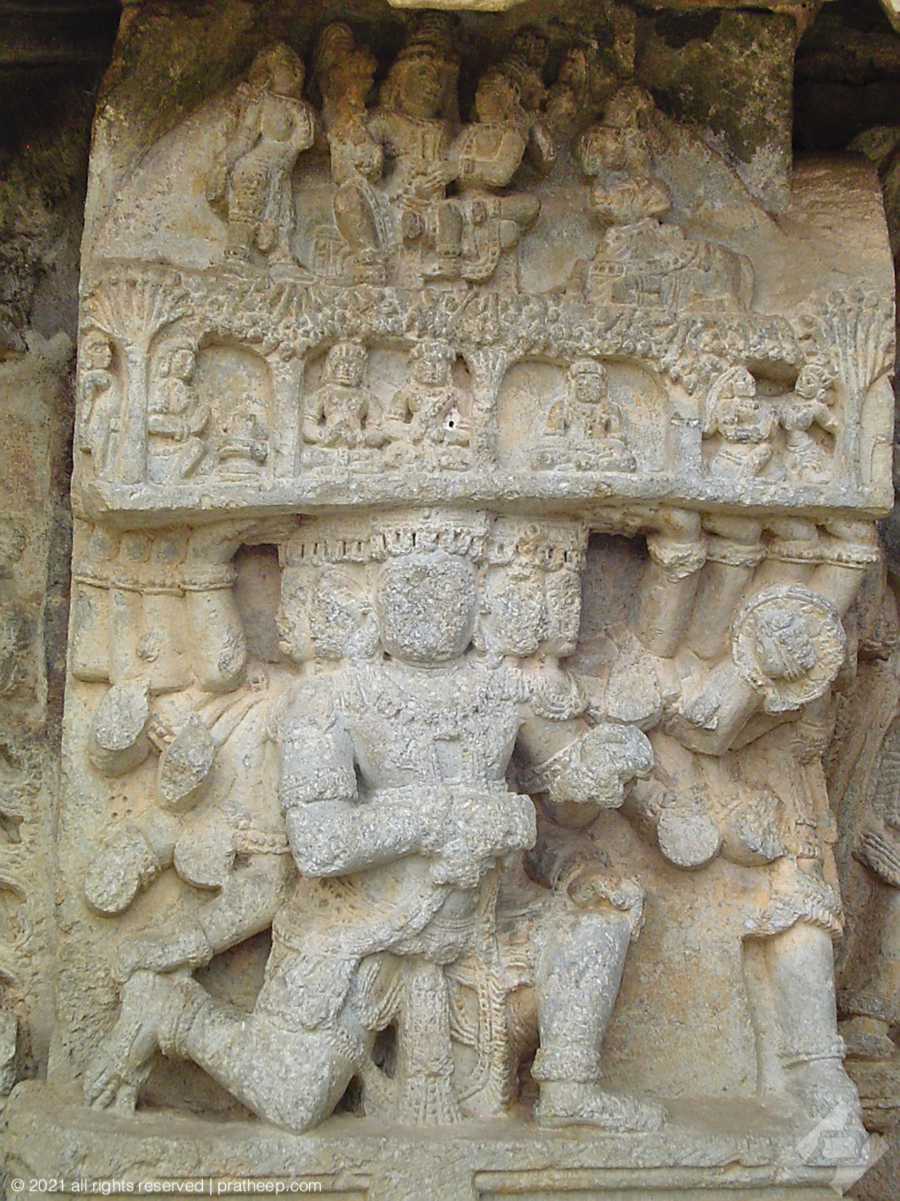 Soapstone carving Mallikarjuna temple at Basaralu in Karnataka