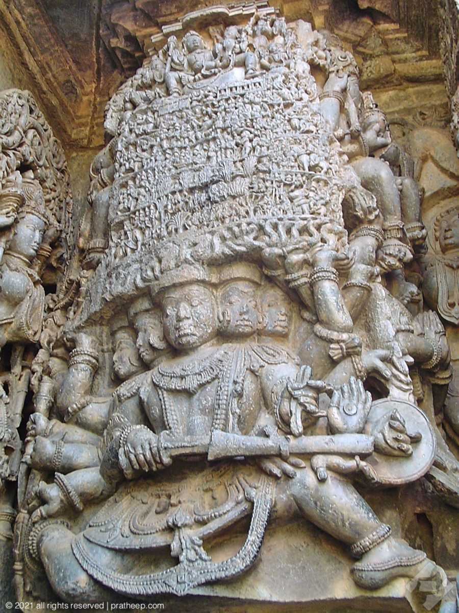 Soapstone carving Chennakeshava Temple in Belur