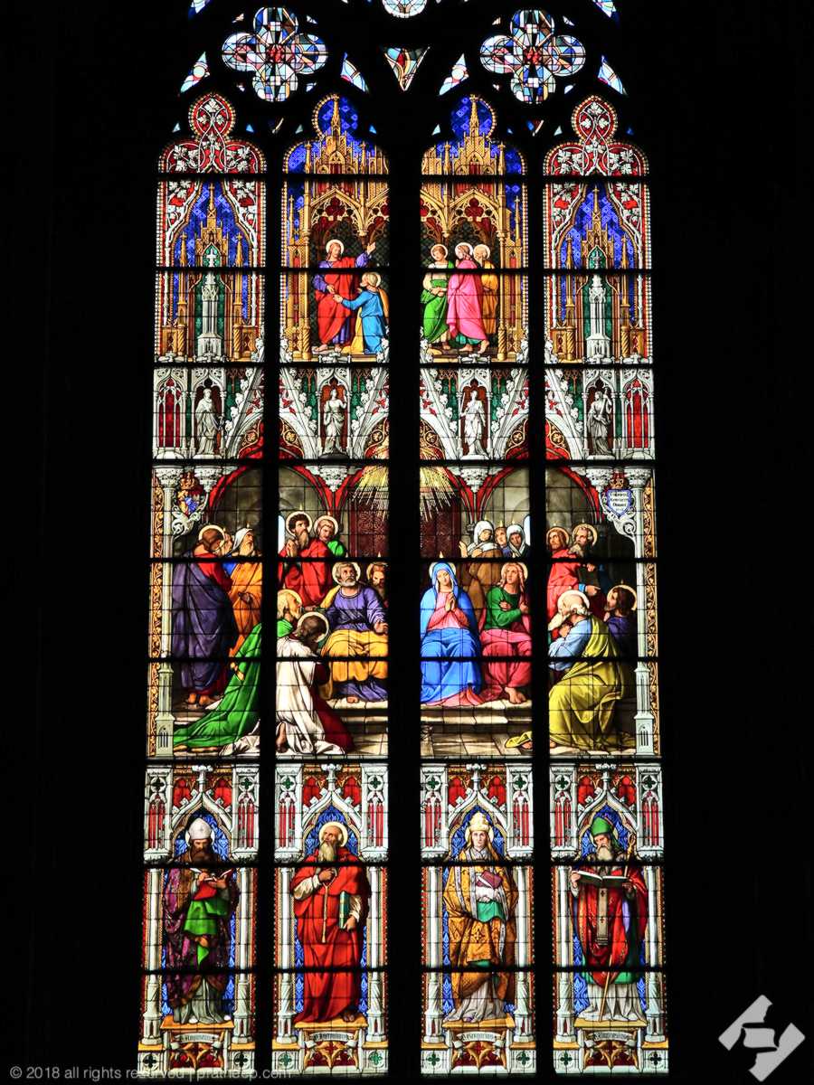 Stained-glass window in the