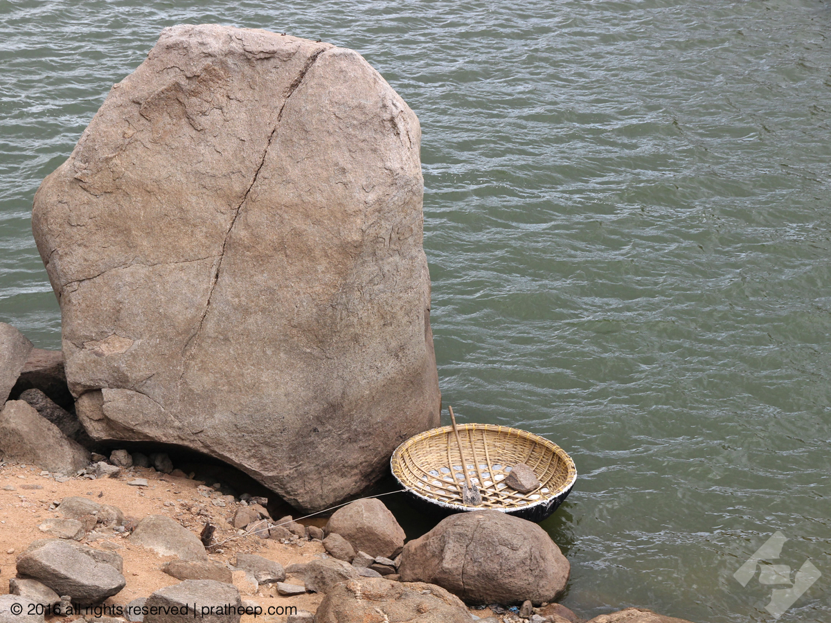Coracle in Sanapur lake