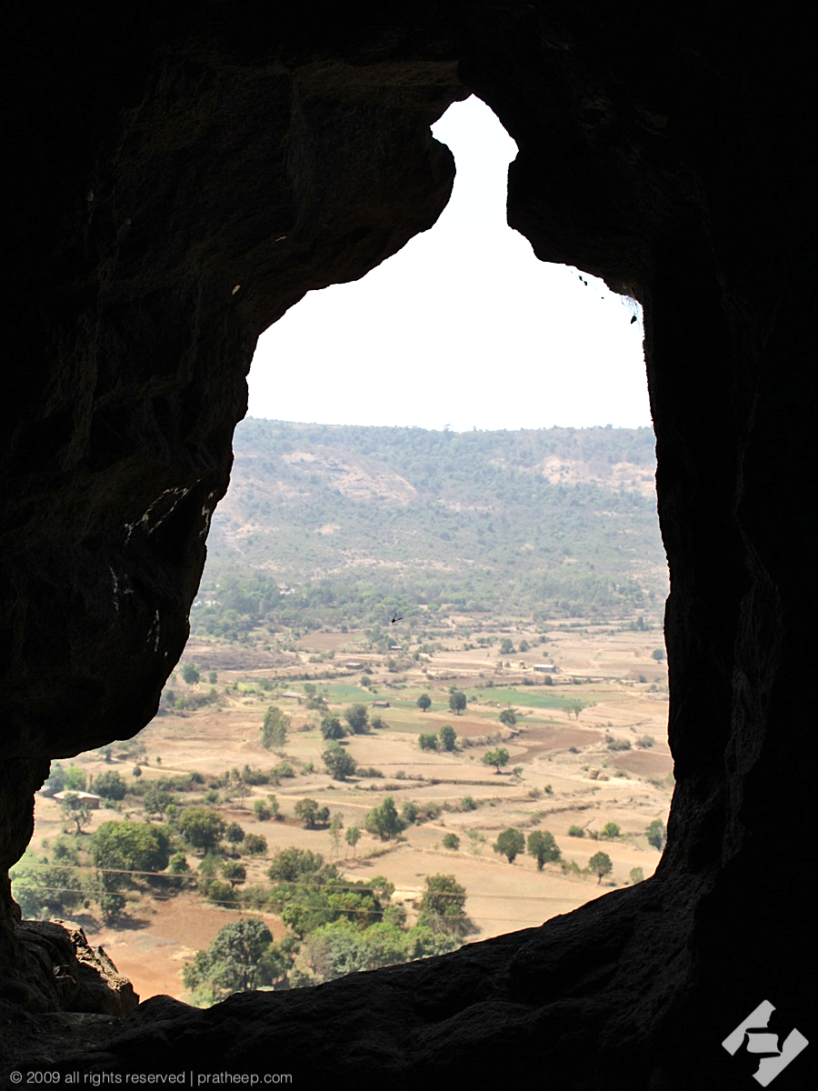 View form one of the montessories ( vihara ) at Bhaja Cave 