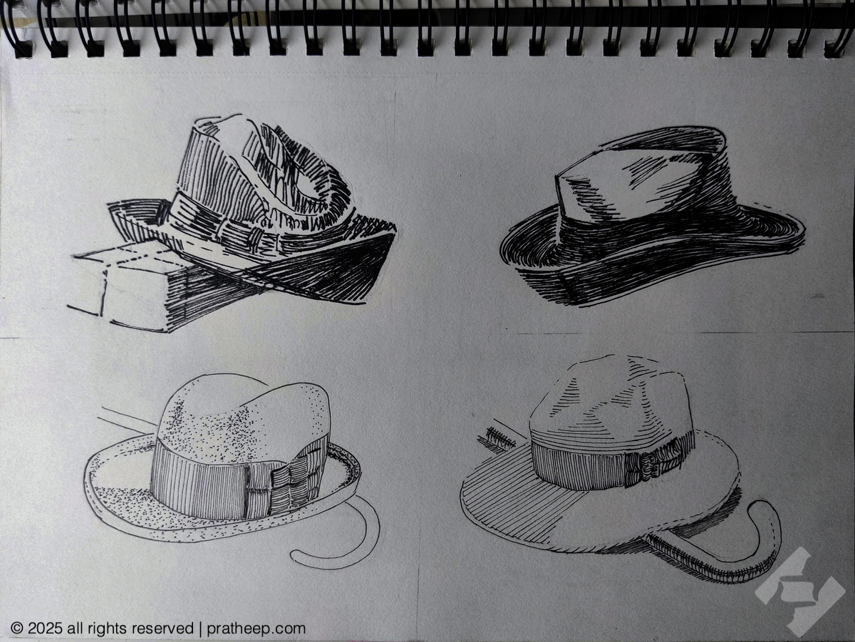 Texture with pen & ink