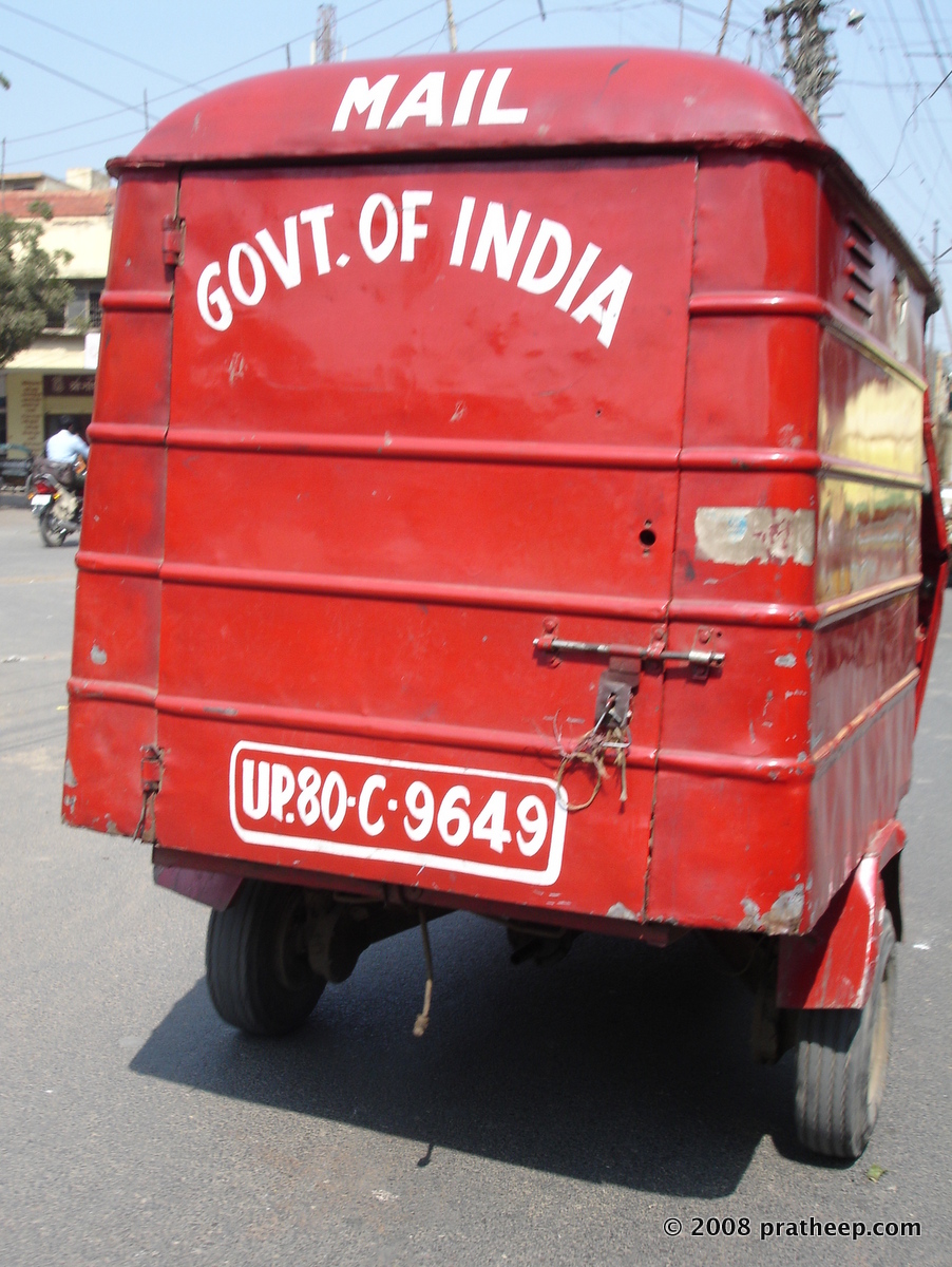 Postal Department van in Agra